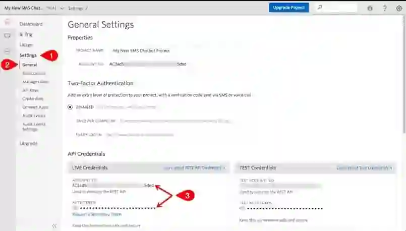 В разделе настроек вводим идентификатор и генерируем токен